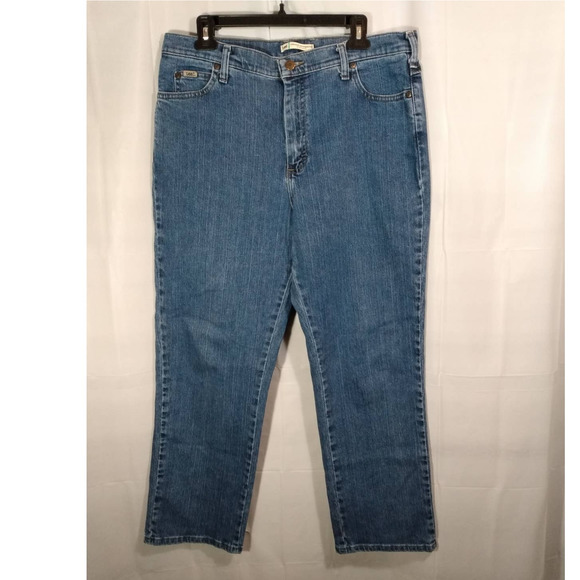 Lee | Women's Relaxed Straight Leg Jeans | Size 14-Short